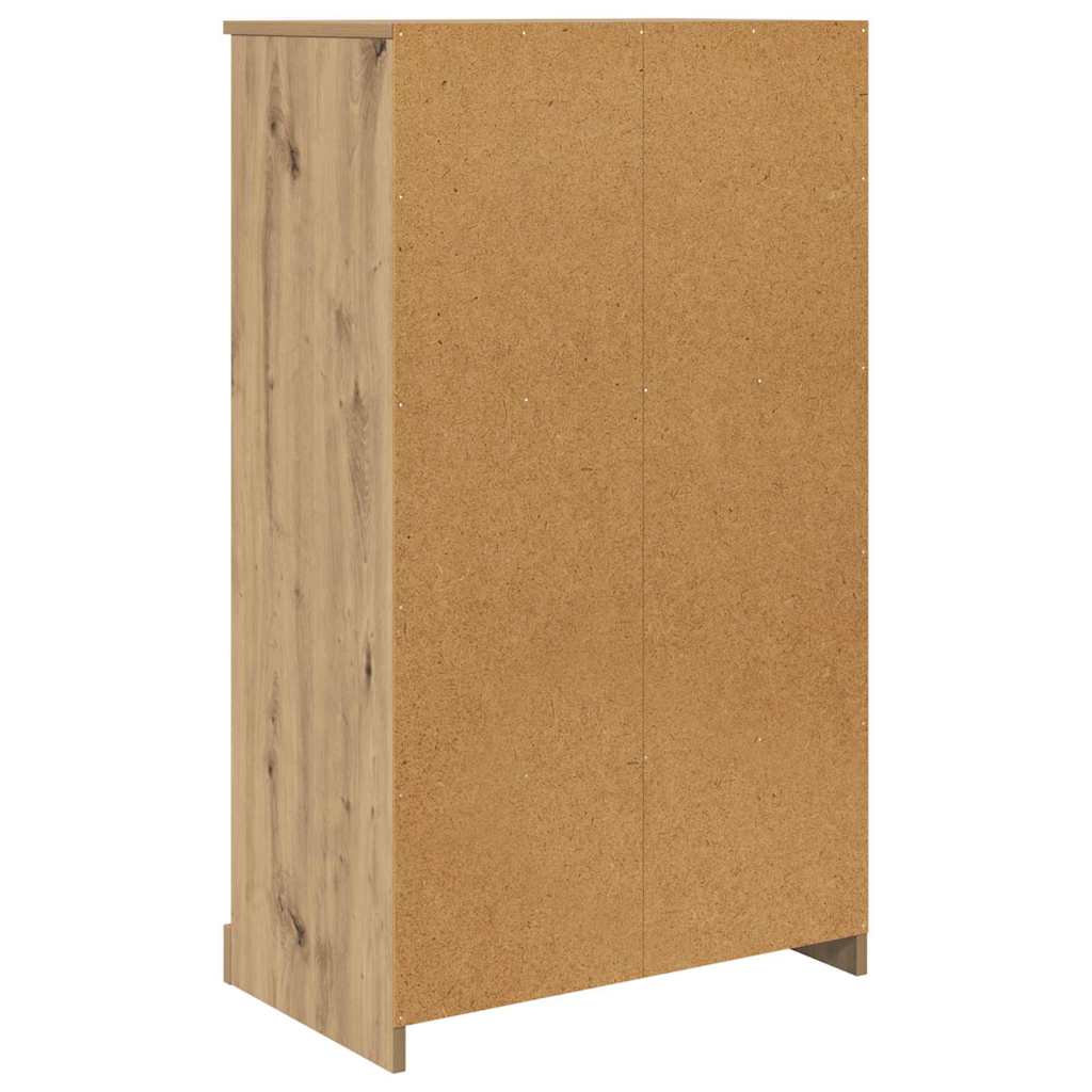 Hoge kast met lade 3 pcs Artisan Eiken Bewerkt hout