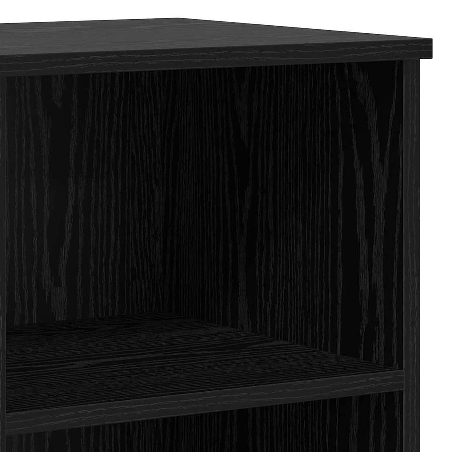 Highboard 3 pcs Zwart Eiken 35 x 60 x 103,5 cm Bewerkt hout