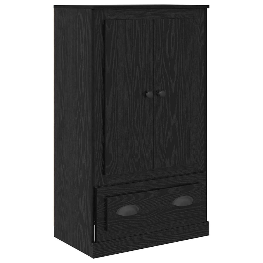 Highboard 3 pcs Zwart Eiken 35 x 60 x 103,5 cm Bewerkt hout