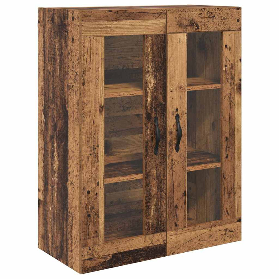 Wandgemonteerde Kasten 2 pcs Oud Hout 69,5 x 34 x 90 cm