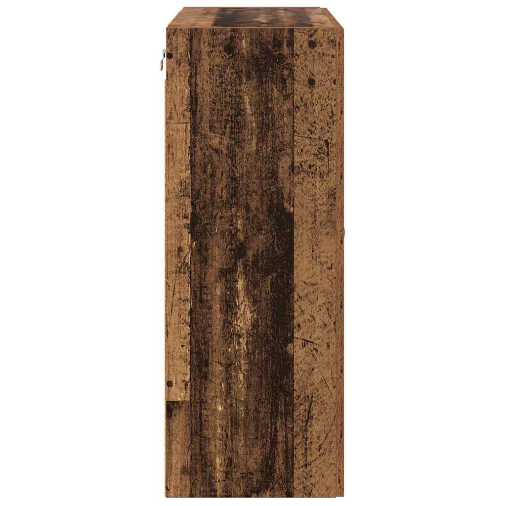 Wandgemonteerde Kasten 2 pcs Oud Hout 69,5 x 34 x 90 cm