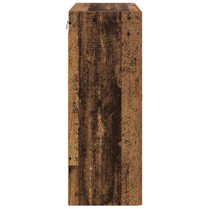 Wandgemonteerde Kasten 2 pcs Oud Hout 69,5 x 34 x 90 cm
