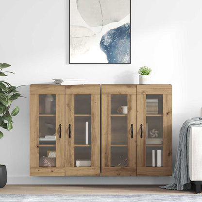 Wandgemonteerde Kasten 2 pcs Artisan Eiken 69,5 x 34 x 90 cm