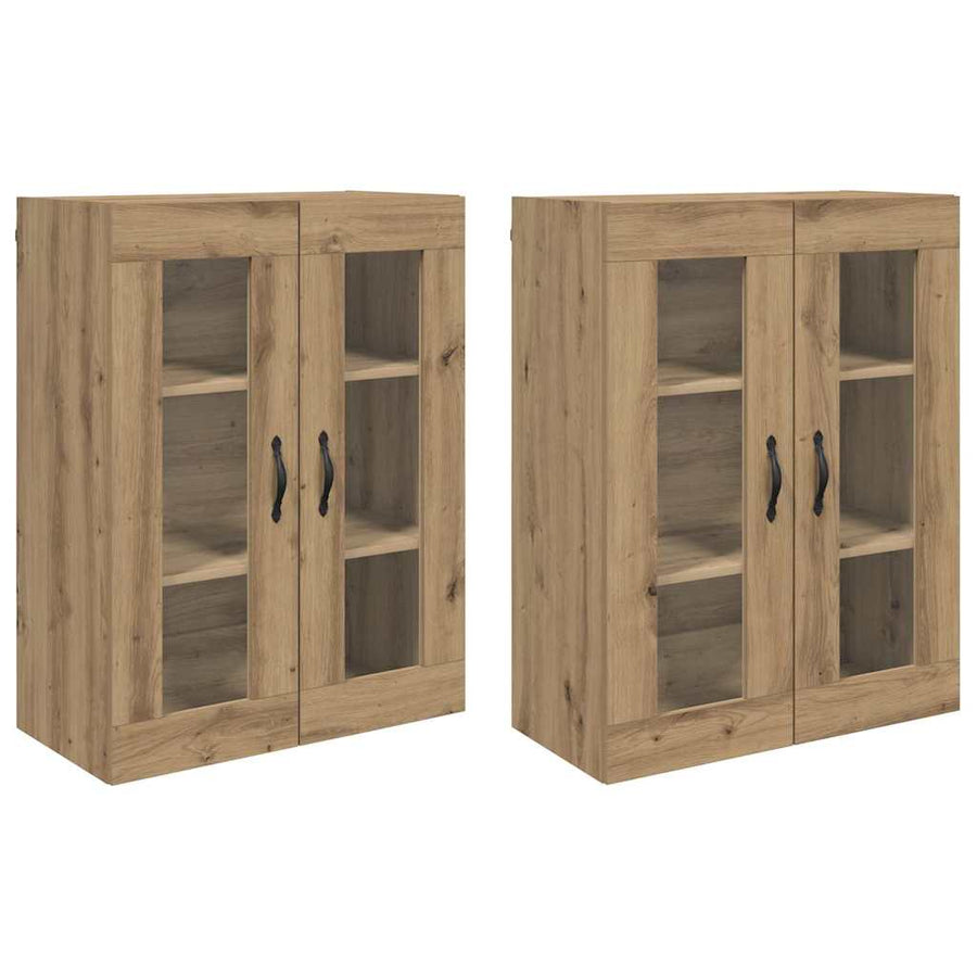 Wandgemonteerde Kasten 2 pcs Artisan Eiken 69,5 x 34 x 90 cm