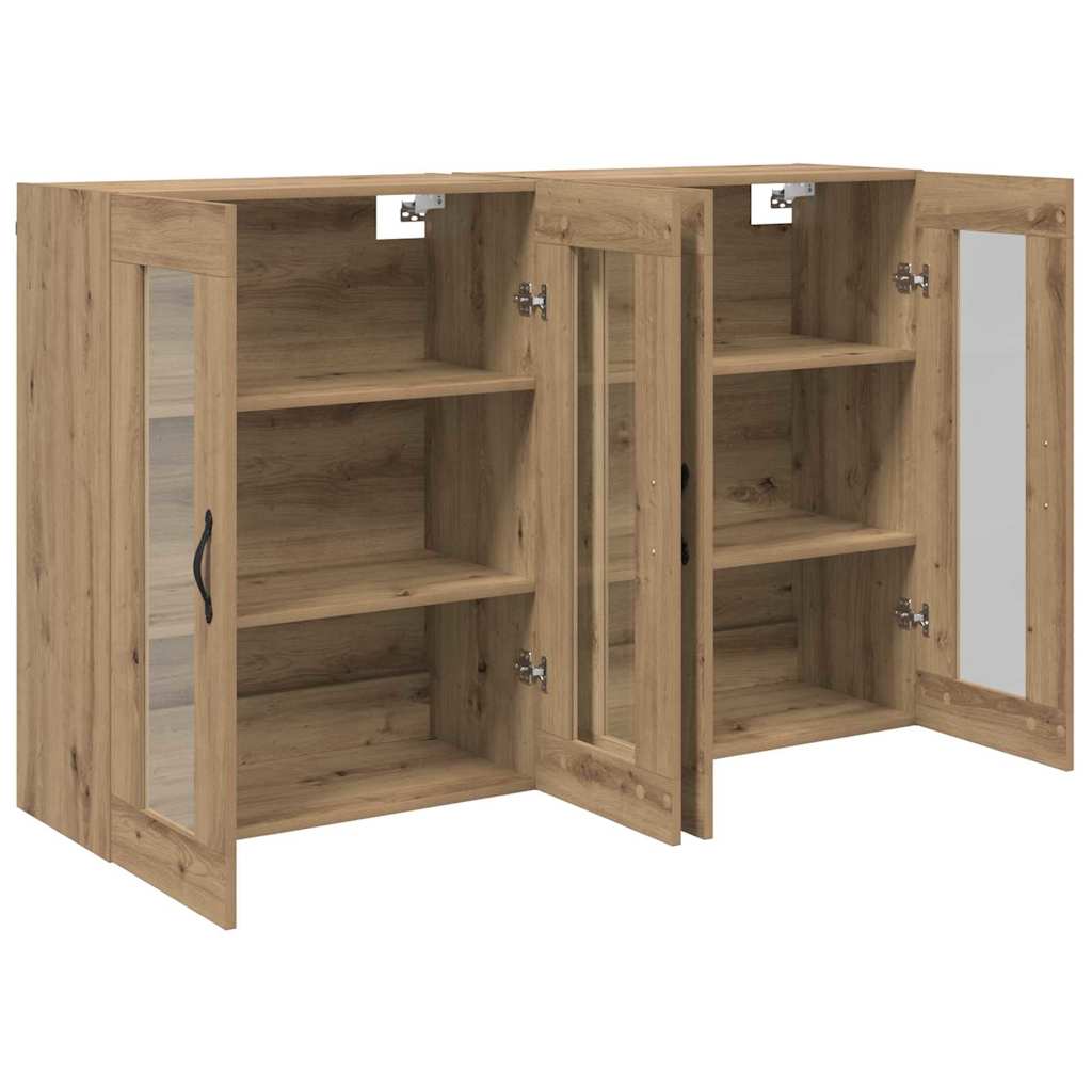Wandgemonteerde Kasten 2 pcs Artisan Eiken 69,5 x 34 x 90 cm