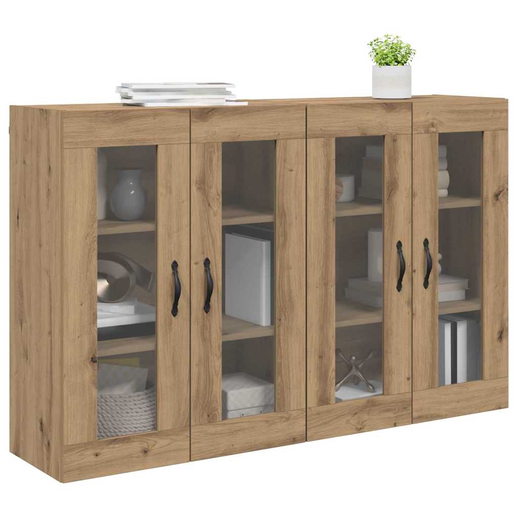 Wandgemonteerde Kasten 2 pcs Artisan Eiken 69,5 x 34 x 90 cm