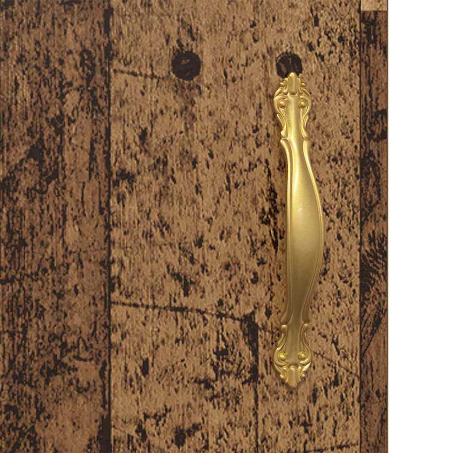 Wandkasten 2 pcs Oud Hout 69,5 x 34 x 90 cm Bewerkt hout