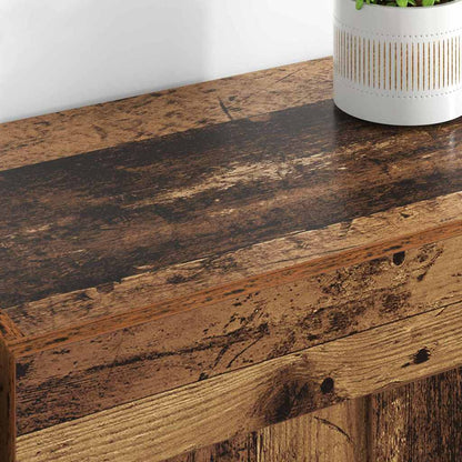 Wandkasten 2 pcs Oud Hout 69,5 x 34 x 90 cm Bewerkt hout