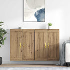 Wall cabinet 2 pcs Artisan Oak 69.5 x 34 x 90 cm Engineered wood