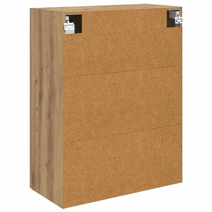 Wandkasten 2 pcs Artisan Eiken 69,5 x 34 x 90 cm Bewerkt hout