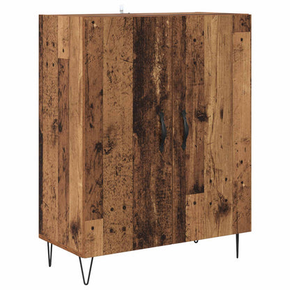 Hoge kast Oud Hout 69,5 x 34 x 180 cm Bewerkt hout
