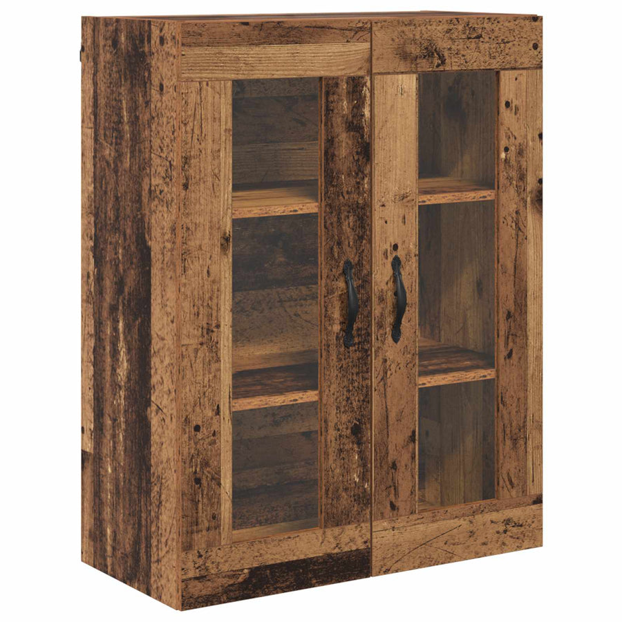 Hoge kast Oud Hout 69,5 x 34 x 180 cm Bewerkt hout