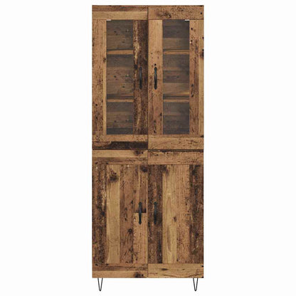 Highboard Oud Hout 69,5 x 34 x 180 cm Bewerkt hout