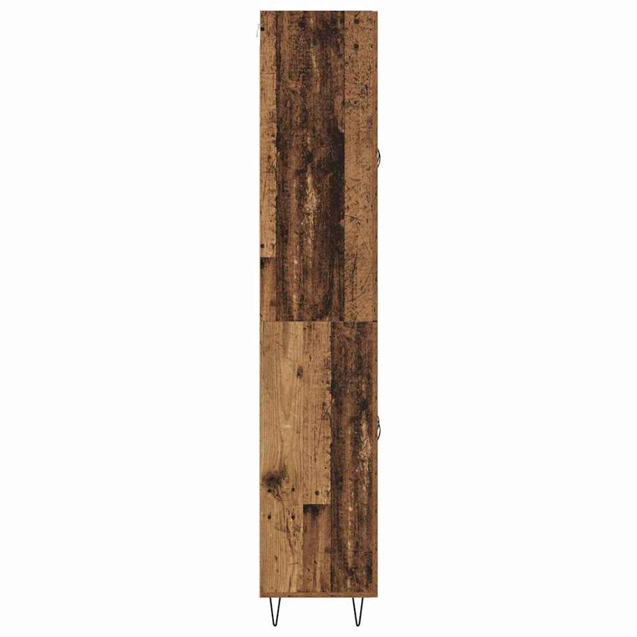 Highboard Oud Hout 69,5 x 34 x 180 cm Bewerkt hout