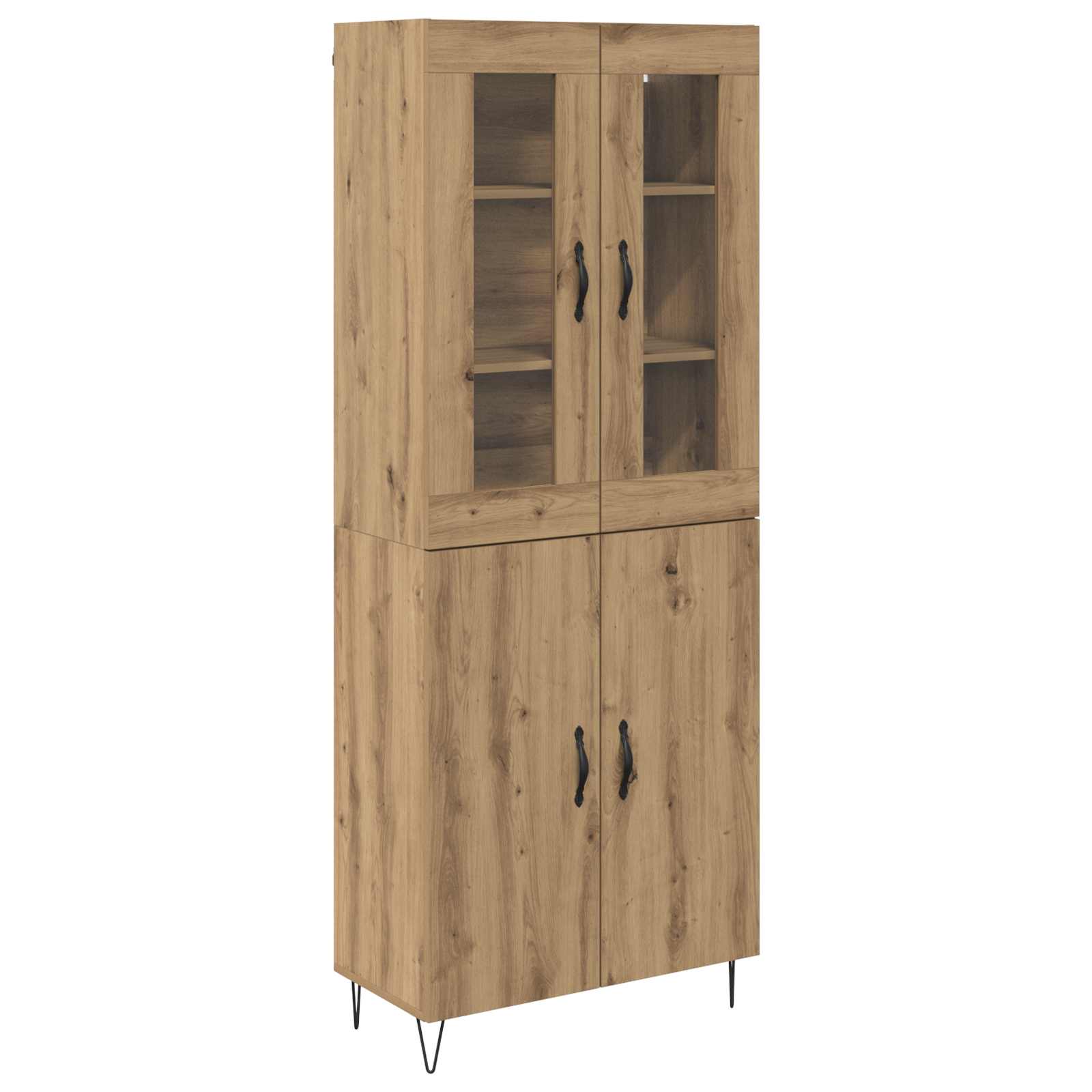 Hoge kast Artisan Eiken 69,5 x 34 x 180 cm Bewerkt hout