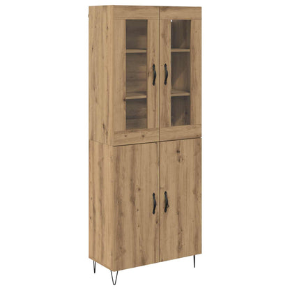 Hoge kast Artisan Eiken 69,5 x 34 x 180 cm Bewerkt hout