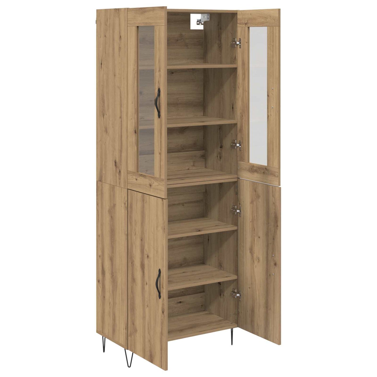 Hoge kast Artisan Eiken 69,5 x 34 x 180 cm Bewerkt hout