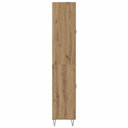 Hoge kast Artisan Eiken 69,5 x 34 x 180 cm Bewerkt hout