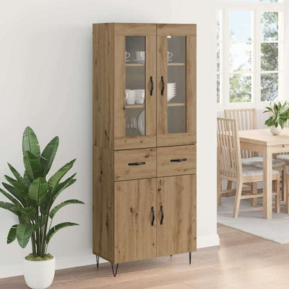 Highboard Artisan Eiken 69,5 x 34 x 180 cm Bewerkt hout