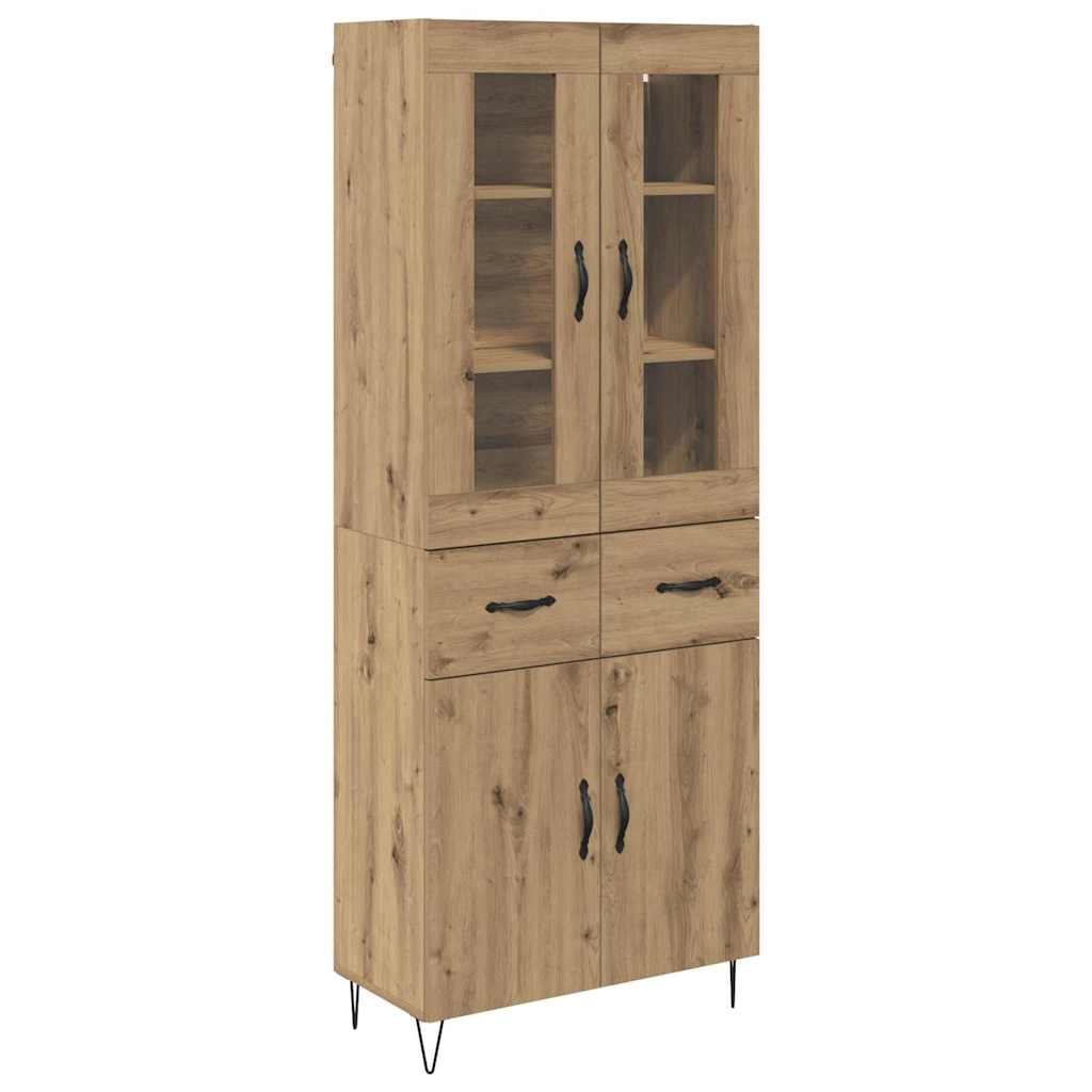 Highboard Artisan Eiken 69,5 x 34 x 180 cm Bewerkt hout
