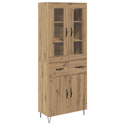 Highboard Artisan Eiken 69,5 x 34 x 180 cm Bewerkt hout