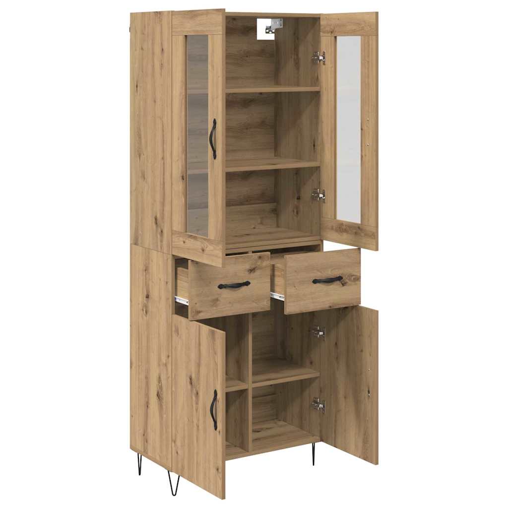 Highboard Artisan Eiken 69,5 x 34 x 180 cm Bewerkt hout
