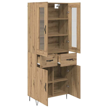 Highboard Artisan Eiken 69,5 x 34 x 180 cm Bewerkt hout