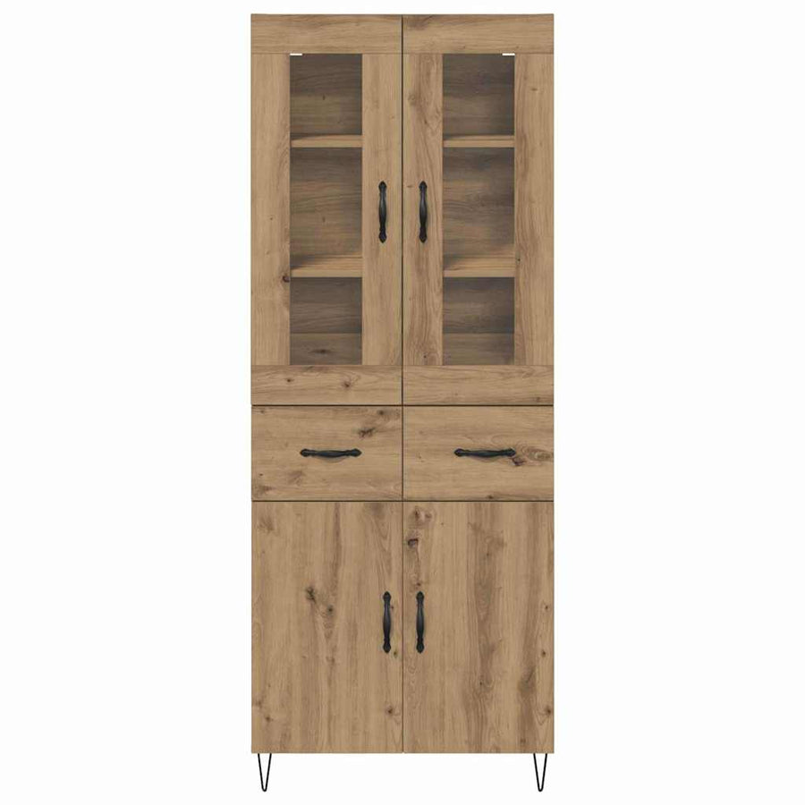 Highboard Artisan Eiken 69,5 x 34 x 180 cm Bewerkt hout