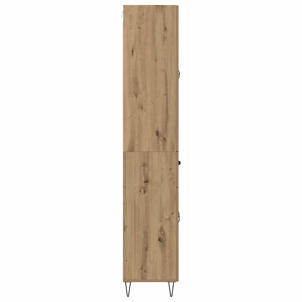 Highboard Artisan Eiken 69,5 x 34 x 180 cm Bewerkt hout