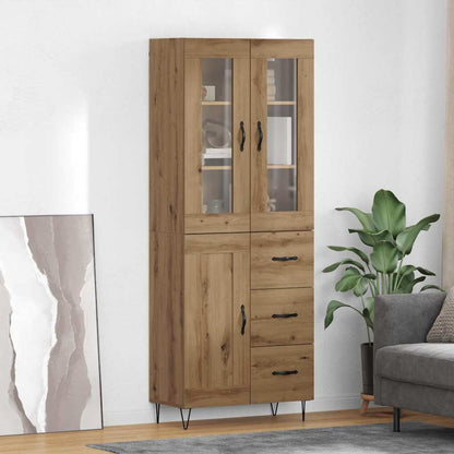 Highboard Artisan Eiken 69,5 x 34 x 180 cm Bewerkt hout