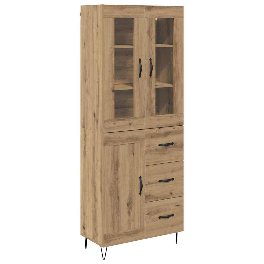 Highboard Artisan Eiken 69,5 x 34 x 180 cm Bewerkt hout