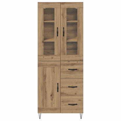 Highboard Artisan Eiken 69,5 x 34 x 180 cm Bewerkt hout