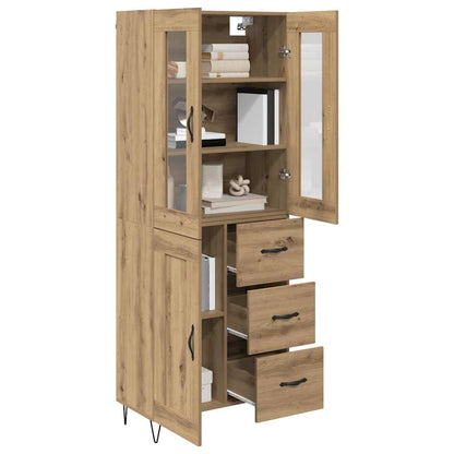 Highboard Artisan Eiken 69,5 x 34 x 180 cm Bewerkt hout