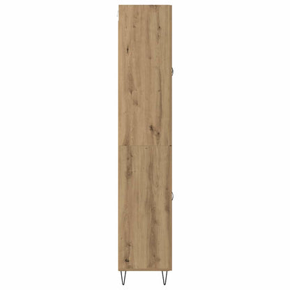 Highboard Artisan Eiken 69,5 x 34 x 180 cm Bewerkt hout