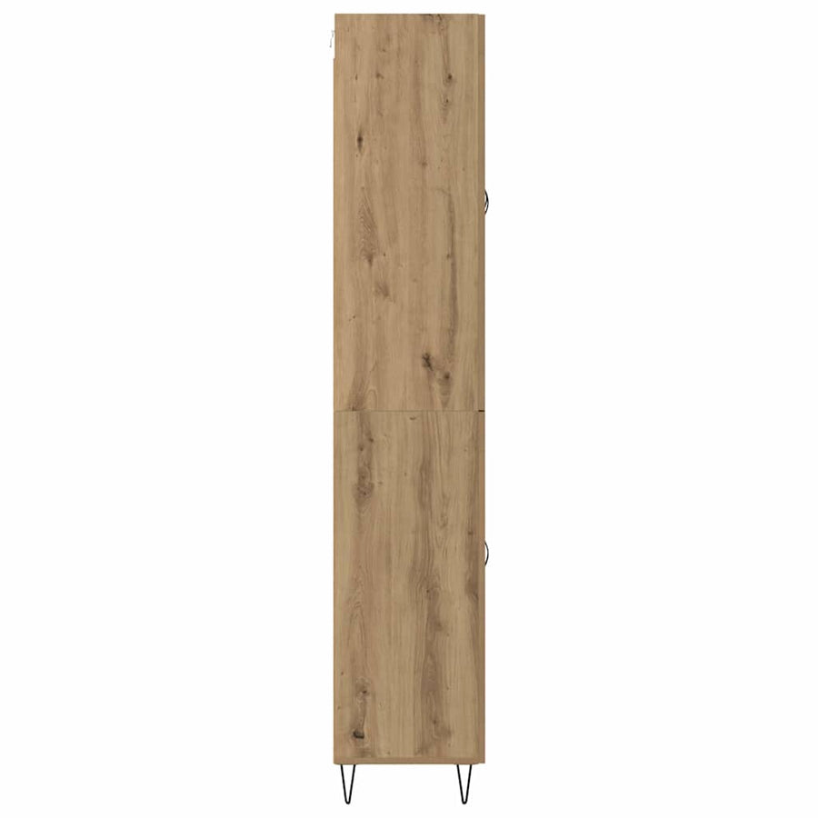 Highboard Artisan Eiken 69,5 x 34 x 180 cm Bewerkt hout