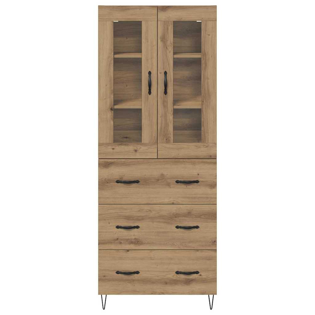 Highboard Artisan Eiken 69,5 x 34 x 180 cm Bewerkt hout
