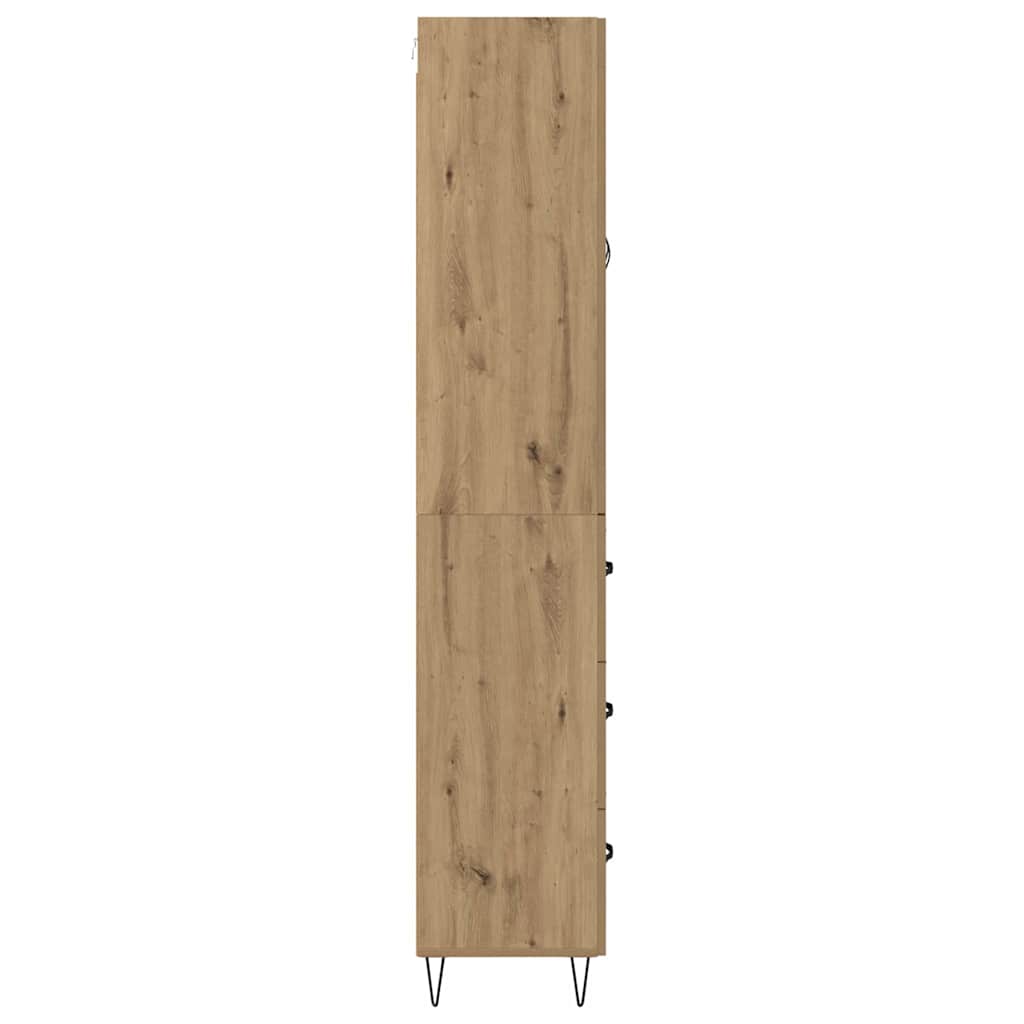 Highboard Artisan Eiken 69,5 x 34 x 180 cm Bewerkt hout