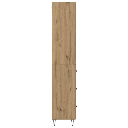 Highboard Artisan Eiken 69,5 x 34 x 180 cm Bewerkt hout