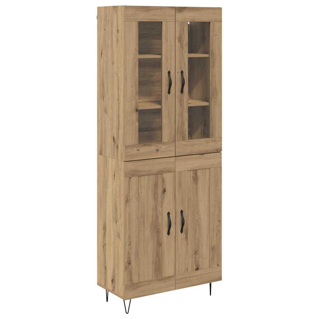Highboard Artisan Eiken 69,5 x 34 x 180 cm Bewerkt hout
