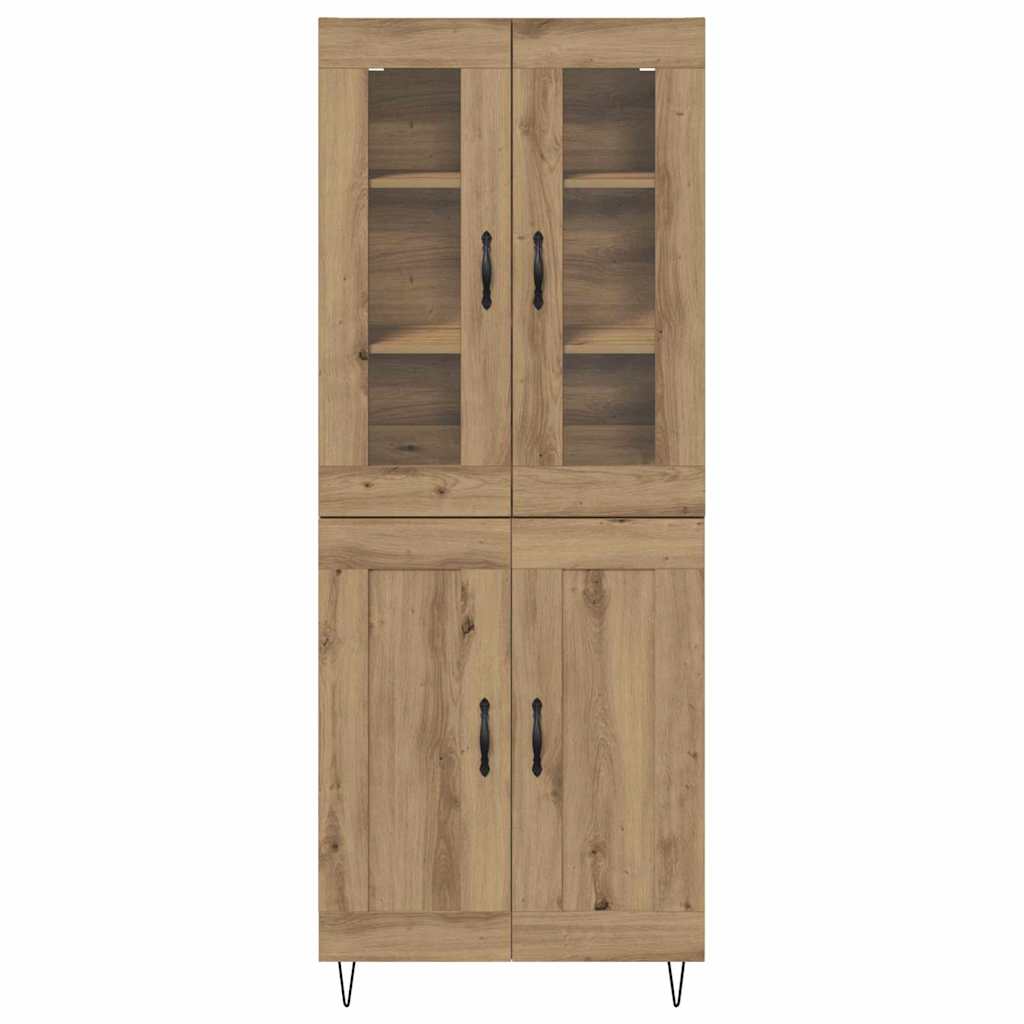 Highboard Artisan Eiken 69,5 x 34 x 180 cm Bewerkt hout