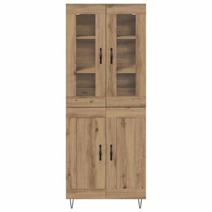Highboard Artisan Eiken 69,5 x 34 x 180 cm Bewerkt hout