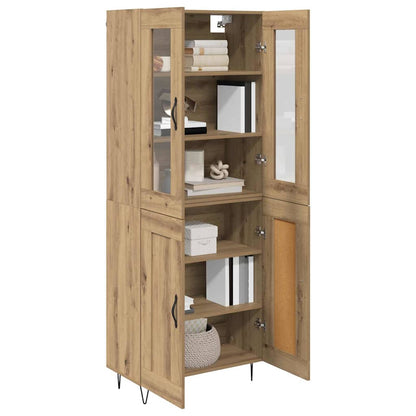 Highboard Artisan Eiken 69,5 x 34 x 180 cm Bewerkt hout