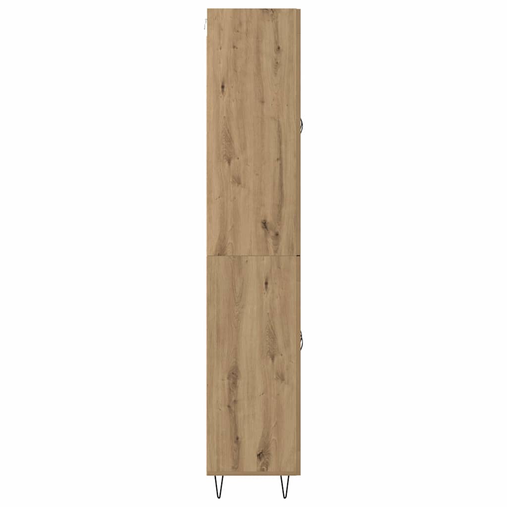 Highboard Artisan Eiken 69,5 x 34 x 180 cm Bewerkt hout
