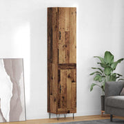 Highboard 34x34.5x90 cm bewerkt hout