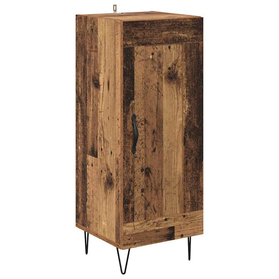 Highboard Oud hout 69,5 x 34 x 180 cm Bewerkt hout