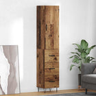 Highboard 90x34.5x34 cm oud hout bewerkt hout