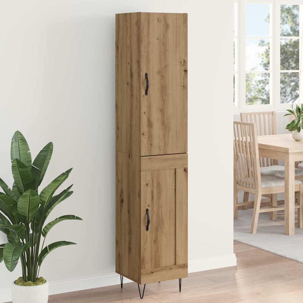 Highboard Artisan Eiken 69,5 x 34 x 180 cm Bewerkt hout