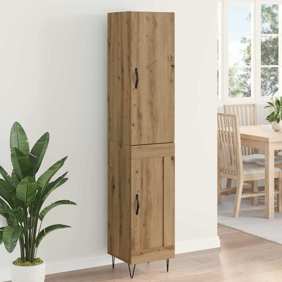 Highboard Artisan Eiken 69,5 x 34 x 180 cm Bewerkt hout