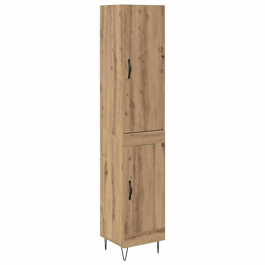 Highboard Artisan Eiken 69,5 x 34 x 180 cm Bewerkt hout