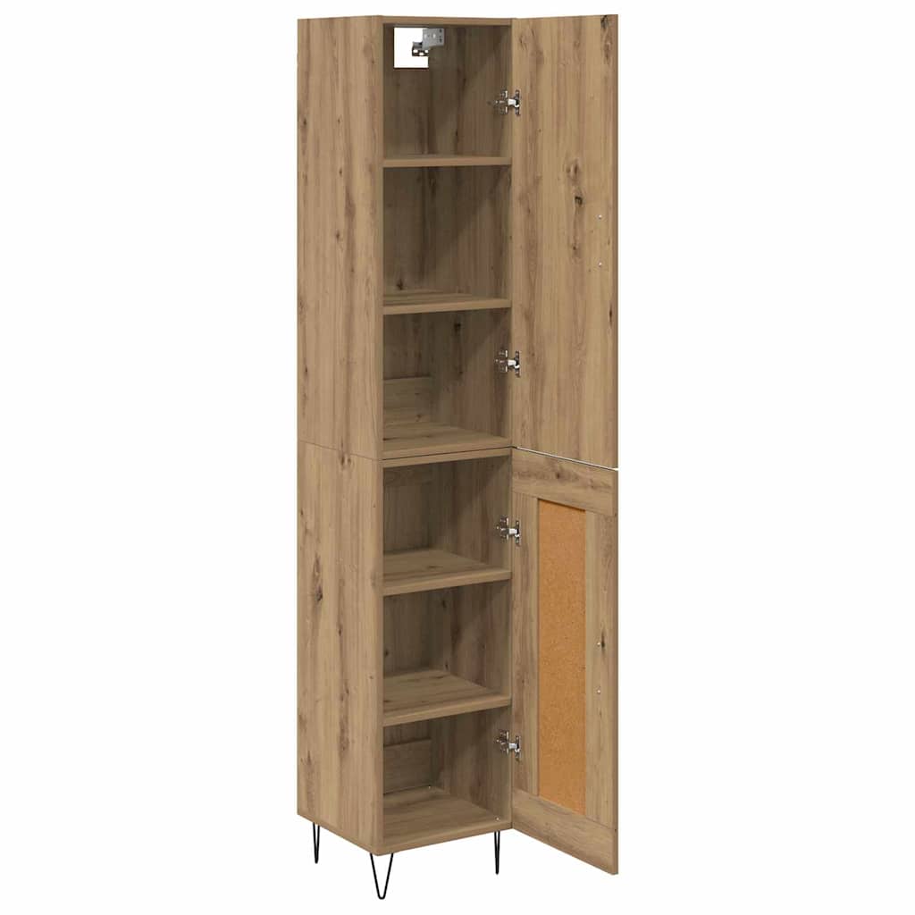 Highboard Artisan Eiken 69,5 x 34 x 180 cm Bewerkt hout